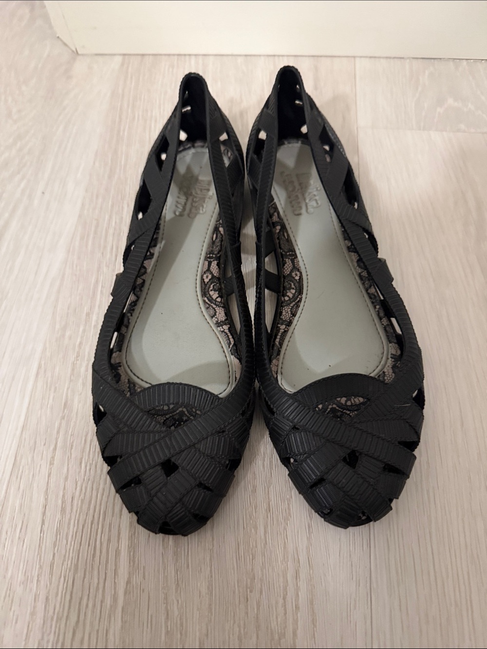 Melissa X Jason Wu Jelly flats size 6